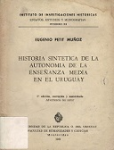 Historia sintética de la autonomía de la enseñanza media en el Uruguay vignette