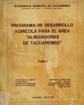 Programa de desarrollo agrícola para el área "alrededores de Tacuarembó" vignette