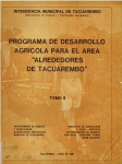 Programa de desarrollo agrícola para el área "alrededores de Tacuarembó" vignette