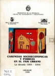 Carencias socioeconómicas y pobreza en el país urbano vignette