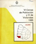 VI Censo de población y IV de viviendas 1985. Colonia vignette