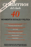 Vol. 11, no. 40 - 1986 - Movimientos sociales y política vignette