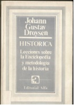 Histórica. Lecciones sobre la Enciclopedia y metodología de la historia vignette